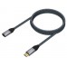 AISENS - CABLE USB 3.2 GEN2x2 ALUMINIO 20GBPS 5A 100W, TIPO USB-C/M-USB-C/H, GRIS, 1.0M