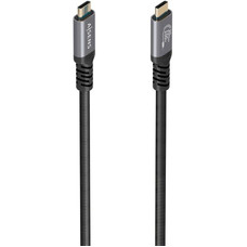 AISENS - CABLE USB 3.2 GEN2x2 ALUMINIO 20GBPS 8K@30HZ 5A 100W E-MARK, TIPO USB-C/M-USB-C/M, NEGRO, 3.0M-2593 AISENS - CABLE USB 3.2 GEN2x2 ALUMINIO 20GBPS 8K@30HZ 5A 100W E-MARK, TIPO USB-C/M-USB-C/M, NEGRO, 3.0M
