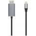 AISENS - CABLE CONVERSOR USB-C A DISPLAYPORT NEGRO, 0.8M