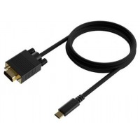 CABLE CONVERSOR USB-C A VGA USB-CM-HDB15M NEGRO 1.8M