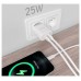 CARGADOR 25W 1xUSB-C PD3.0 1xUSB-A QC3.0 BLANCO AISENS
