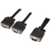 AISENS - CABLE BIFURCADOR SVGA, HDB15/M-2XHDB15/H, NEGRO, 45 CM
