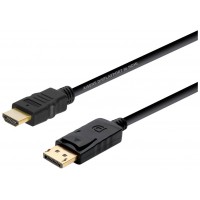 AISENS - CABLE CONVERSOR DISPLAYPORT A HDMI, DP/M-HDMI/M, NEGRO, 2.0M