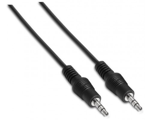 CABLE AUDIO ESTEREO JACK 3.5M-JACK 3.5M NEGRO 3.0M