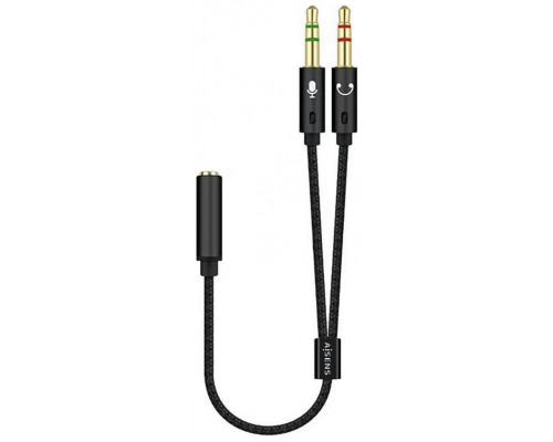 ADAPTADOR AUDIO JACK 3.5 4PIN H-2XJACK 3.5 3PIN M