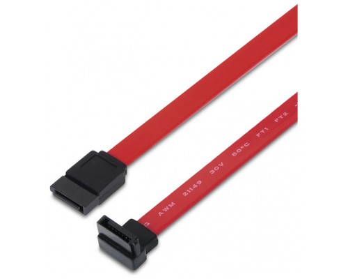 CABLE SATA III DATOS 6G DATOS ACODADO ROJO 0.5M AISENS