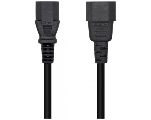 AISENS Cable Alimentacion CPU, C13/H-C14/M, NEGRO, 10M