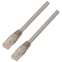 AISENS - CABLE DE RED LATIGUILLO RJ45 CAT.5E UTP AWG24, GRIS, 0.5M