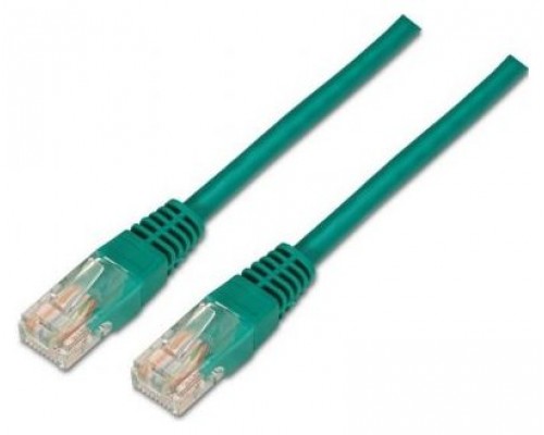 CABLE RED LATIGUILLO RJ45 CAT.5E UTP AWG24 VERDE 2.0M