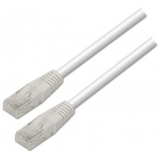 AISENS - CABLE DE RED LATIGUILLO RJ45 CAT.5E UTP AWG24, BLANCO, 0.5M