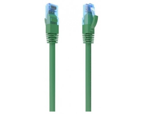 AISENS - CABLE DE RED LATIGUILLO RJ45 CAT.6 UTP AWG26 CCA, VERDE, 25CM