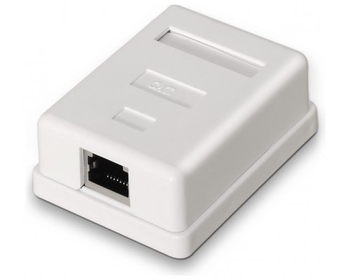 AISENS - ROSETA DE SUPERFICIE RJ45 CAT.6 FTP 1 TOMA, BLANCO