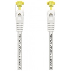 AISENS - CABLE DE RED LATIGUILLO RJ45 LSZH CAT.7 600 MHZ S/FTP PIMF AWG26, BLANCO, 0.5M