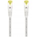 AISENS - CABLE DE RED LATIGUILLO RJ45 LSZH CAT.7 600 MHZ S/FTP PIMF AWG26, BLANCO, 0.5M