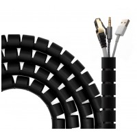 ORGANIZADOR DE CABLE EN ESPIRAL 25MM NEGRO 2.0M AISENS