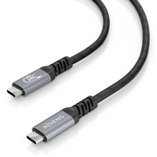 AISENS - CABLE USB4 GEN3x2 ALUMINIO 40GBPS 8K@60HZ 5A 48V 240W E-MARK, TIPO USB-C/M-USB-C/M, NEGRO, 1.5M-2592 AISENS - CABLE USB4 GEN3x2 ALUMINIO 40GBPS 8K@60HZ 5A 48V 240W E-MARK, TIPO USB-C/M-USB-C/M, NEGRO, 1.5M
