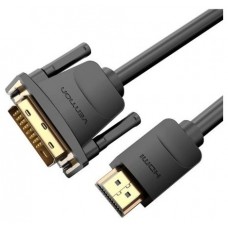 CONVERSOR DVI/M A HDMI/M 2 M NEGRO VENTION (Espera 4 dias)