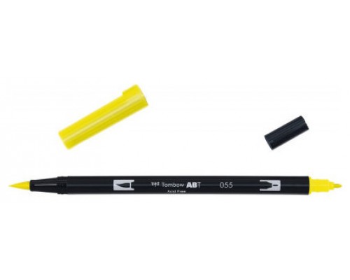 ROTULADOR DOBLE PUNTA PINCEL COLOR PROCESS YELLOW TOMBOW ABT-055 (Espera 4 dias)