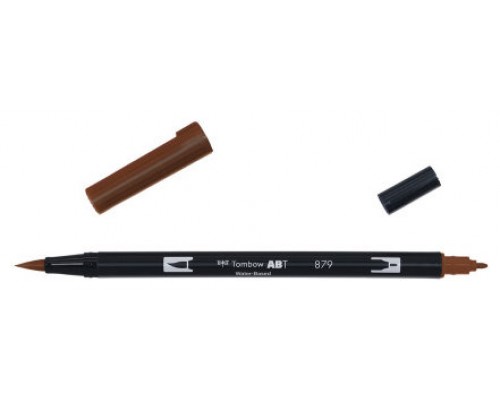 ROTULADOR DOBLE PUNTA PINCEL DUAL BRUSH-879 - COLOR BROWN. TOMBOW ABT-879 (Espera 4 dias)