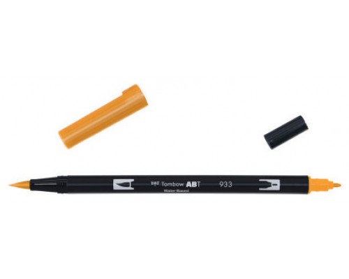 ROTULADOR DOBLE PUNTA PINCEL DUAL BRUSH-933 - COLOR ORANGE. TOMBOW ABT-933 (Espera 4 dias)