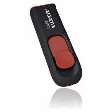 USB A-DATA 32GB (C008) BLACK/RED (AC008-32G-RKD) (Espera 4 dias)