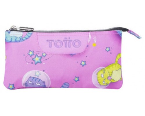 ESTUCHE ESCOLAR TRES COMPARTIMENTOS GATOS ASTRONAUTAS TOTTO AC52ECO012-2310Z-9I9 (Espera 4 dias)