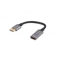 ADAPTADOR LANBERG 4K DISPLAYPORT MACHO/HDMI HEMBRA 20CM-1426 ADAPTADOR LANBERG 4K DISPLAYPORT MACHO/HDMI HEMBRA 20CM