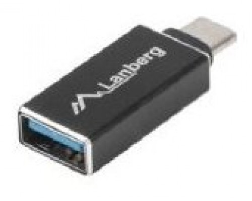 ADAPTADOR USB LANBERG USB-C M 3.1 A USB-A H OTG NEGRO