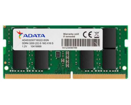 DDR4 8 GB 3200 Mhz. SODIMM ADATA (Espera 4 dias)