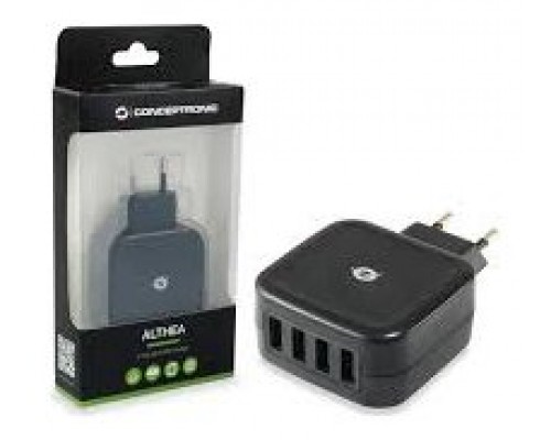 CARGADOR DE PARED CONCEPTRONIC ALTHEA 5V 4XUSB (4X1A)