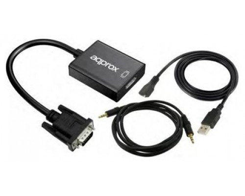 ADAPTADOR VGA A HDMI APPROX (Espera 4 dias)