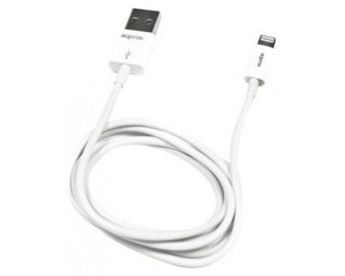 CABLE USB(A) 2.0 A MICRO USB(B) + LIGHTNING APPROX 1M BLANC