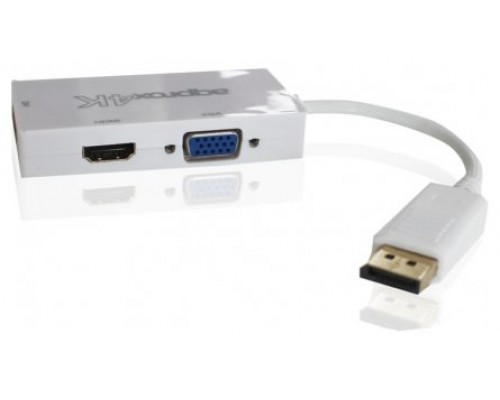 ADAPTADOR DISPLAYPORT A HDMI -VGA - DVI APPROX APPC37