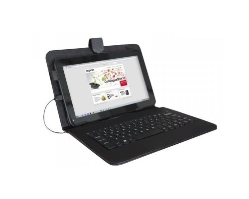 APPROX Funda para tablet con teclado(NEGRO)