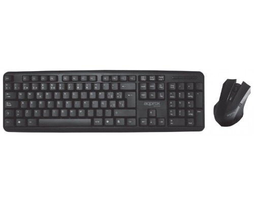 COMBO TECLADO/RATON APPROX MK230 NEGRO (Espera 4 dias)