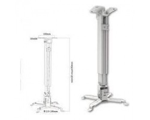 SOPORTE DE PROYECTOR APPROX INCLINABLE CON REGULADOR
