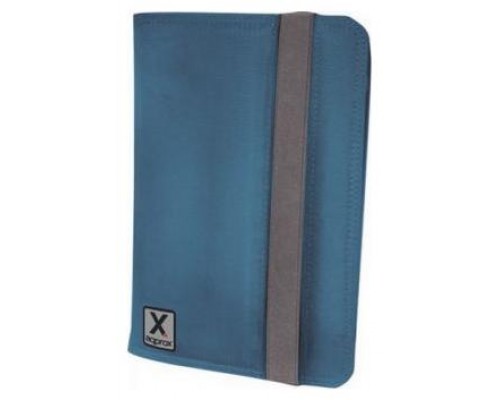 FUNDA UNIVERSAL TABLET 7"" NYLON AZUL + SOPORTE APPROX (Espera 4 dias)