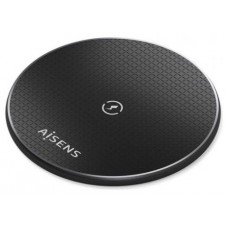 AISENS - CARGADOR INALAMBRICO USB-C 15W PARA MOVIL, NEGRO