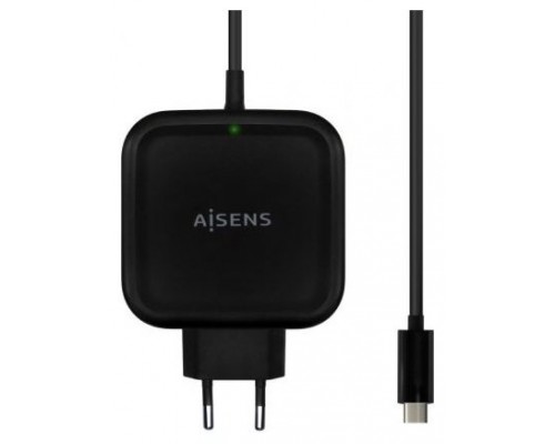 AISENS - CARGADOR 65W PD3.0 QC3.0 1XUSB-C 1.2M, NEGRO