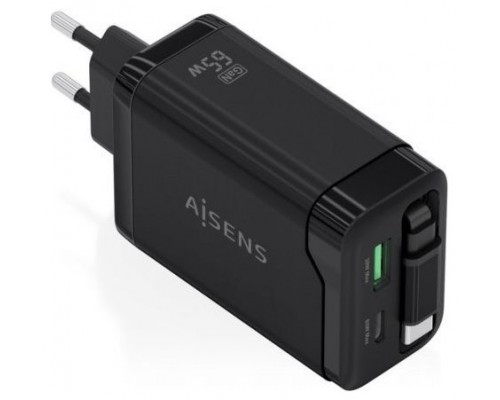 CARGADOR AISENS ASCH-65W3P071-BK