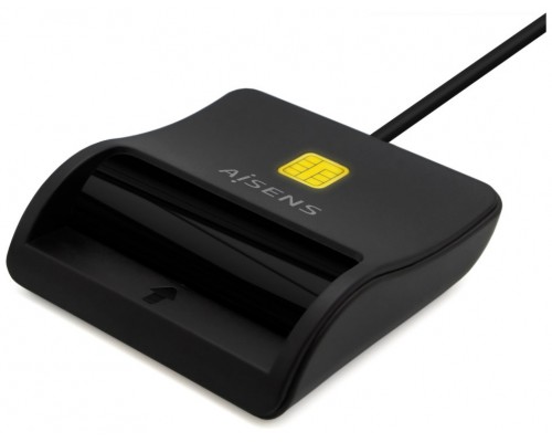 LECTOR TARJETA INTELIGENTE DNI USB-C  NEGRO AISENS