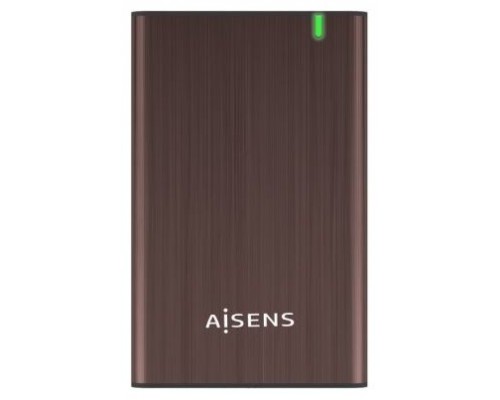 AISENS CAJA EXTERNA 2,5" ASE-2525BWN 9.5MM SATA A USB 3.0/USB3.1 GEN1, MARRON