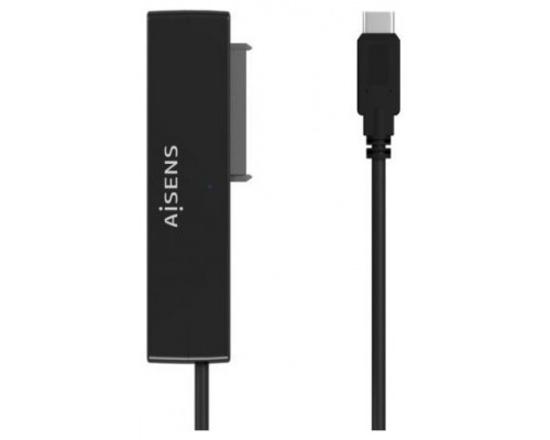 AISENS - ADAPTADOR SATA A USB-C USB 3.0/USB3.1 GEN1 PARA DISCOS DUROS 2.5 Y 3.5 CON ALIMENTADOR, NEG