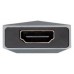 AISENS - USB-C DOCK 4 EN 1, USB-C A 1xHDMI, 2xUSB, 1xPD, GRIS, 15CM