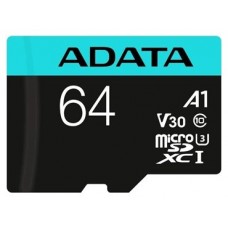 ADATA microSDXC/SDHC UHS-I U3 64GB c/adapt