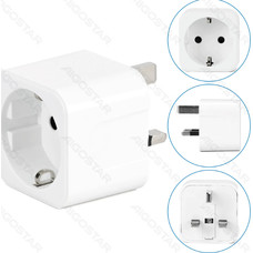 ENCHUFE DE PARED UNIVERSAL ALEMANIA A GRAN BRETAÑA BLANCO AIGOSTAR (Espera 4 dias)-2180 ENCHUFE DE PARED UNIVERSAL ALEMANIA A GRAN BRETAÑA BLANCO AIGOSTAR (Espera 4 dias)