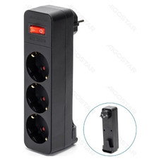 ENCHUFE DE CONVERSION ALEMAN 1 A 3 16A CON INTERRUPTOR NEGRO AIGOSTAR (Espera 4 dias)-2181 ENCHUFE DE CONVERSION ALEMAN 1 A 3 16A CON INTERRUPTOR NEGRO AIGOSTAR (Espera 4 dias)