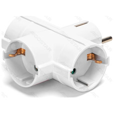ENCHUFE DE CONVERSION ALEMAN 1 A 3 16A VERTICAL BLANCO AIGOSTAR (Espera 4 dias)-2180 ENCHUFE DE CONVERSION ALEMAN 1 A 3 16A VERTICAL BLANCO AIGOSTAR (Espera 4 dias)