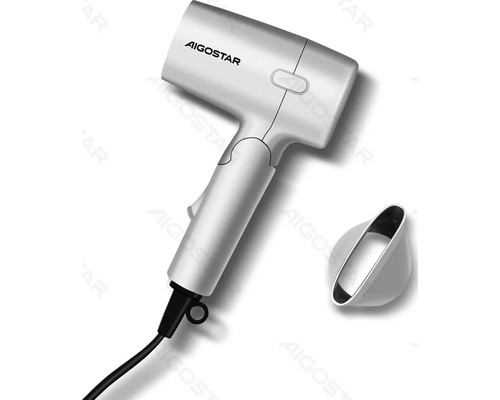 SECADOR DE PELO PLEGABLE DE VIAJE 1200W PLATA AIGOSTAR (Espera 4 dias)-2181 SECADOR DE PELO PLEGABLE DE VIAJE 1200W PLATA AIGOSTAR (Espera 4 dias)