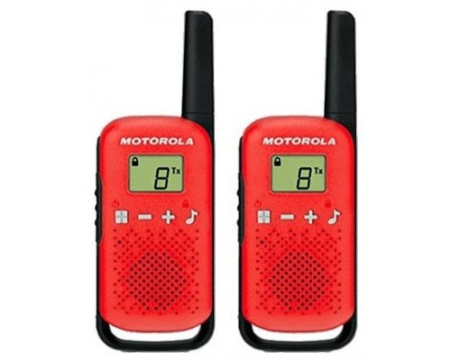 MOTOROLA T42 Walkie Talkie 4Km 16CH Rojo Duo